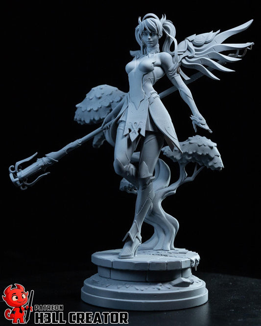 Mercy Resin Miniature Figurine I Game Character I Overwatch I Gift for Him Her I Birthday Gift I Anime