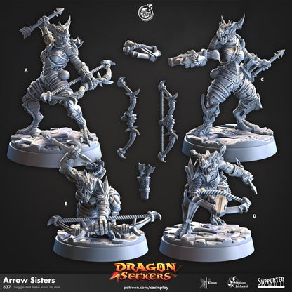 Female Dragonborn Ranger Miniature