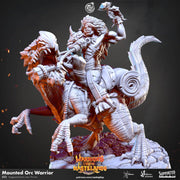 Orc Warrior Miniature - resin tabletop miniature front view