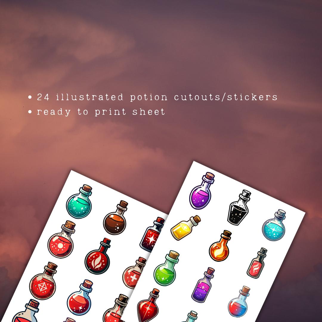 Potion Cutouts Stickers - Alternate view 2