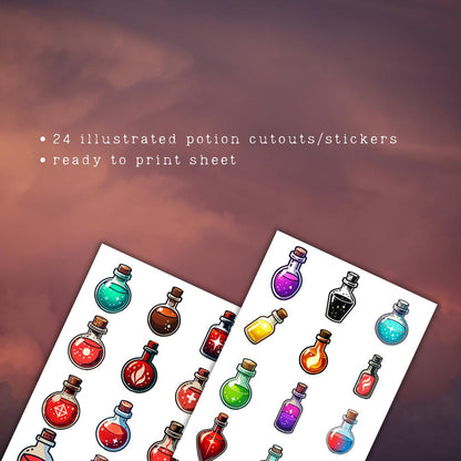 Potion Cutouts Stickers - Alternate view 2