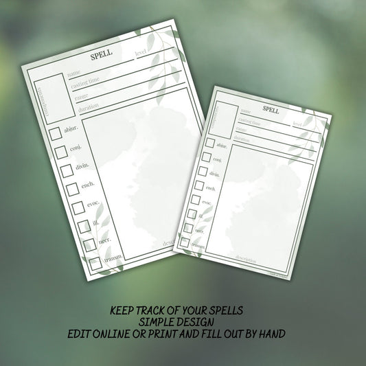 Spell Card - Alternate view 2