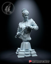 Panam Palmer Bust - Cyberpunk 2077 - resin tabletop miniature front view