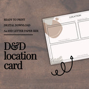 Location Card - digital download preview