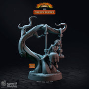Creepy Puppet Miniature - resin tabletop miniature front view