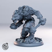 Gnoll Miniature - resin tabletop miniature front view
