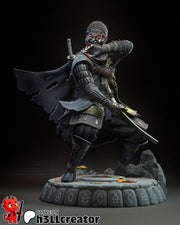 Jin Sakai Ghost of Tsushima Figure - resin tabletop miniature front view