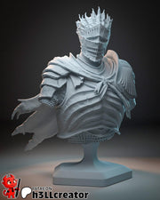 Soul of Cinders Bust - Dark Souls 3 - resin tabletop miniature front view