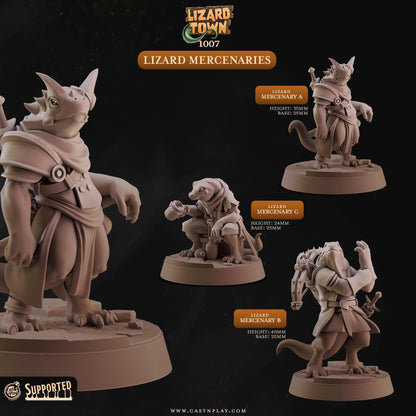 Lizardfolk Rogue Miniature