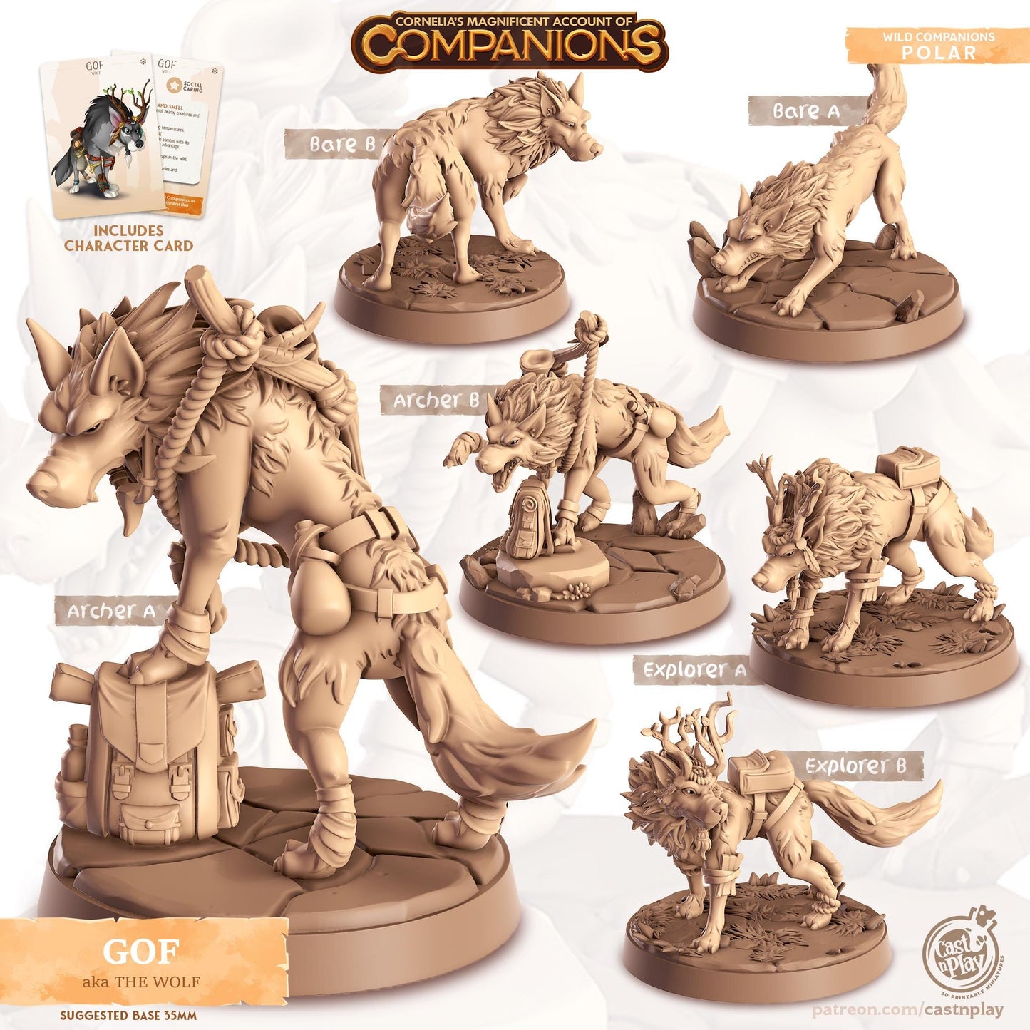 Wolf Animal Companion Miniature