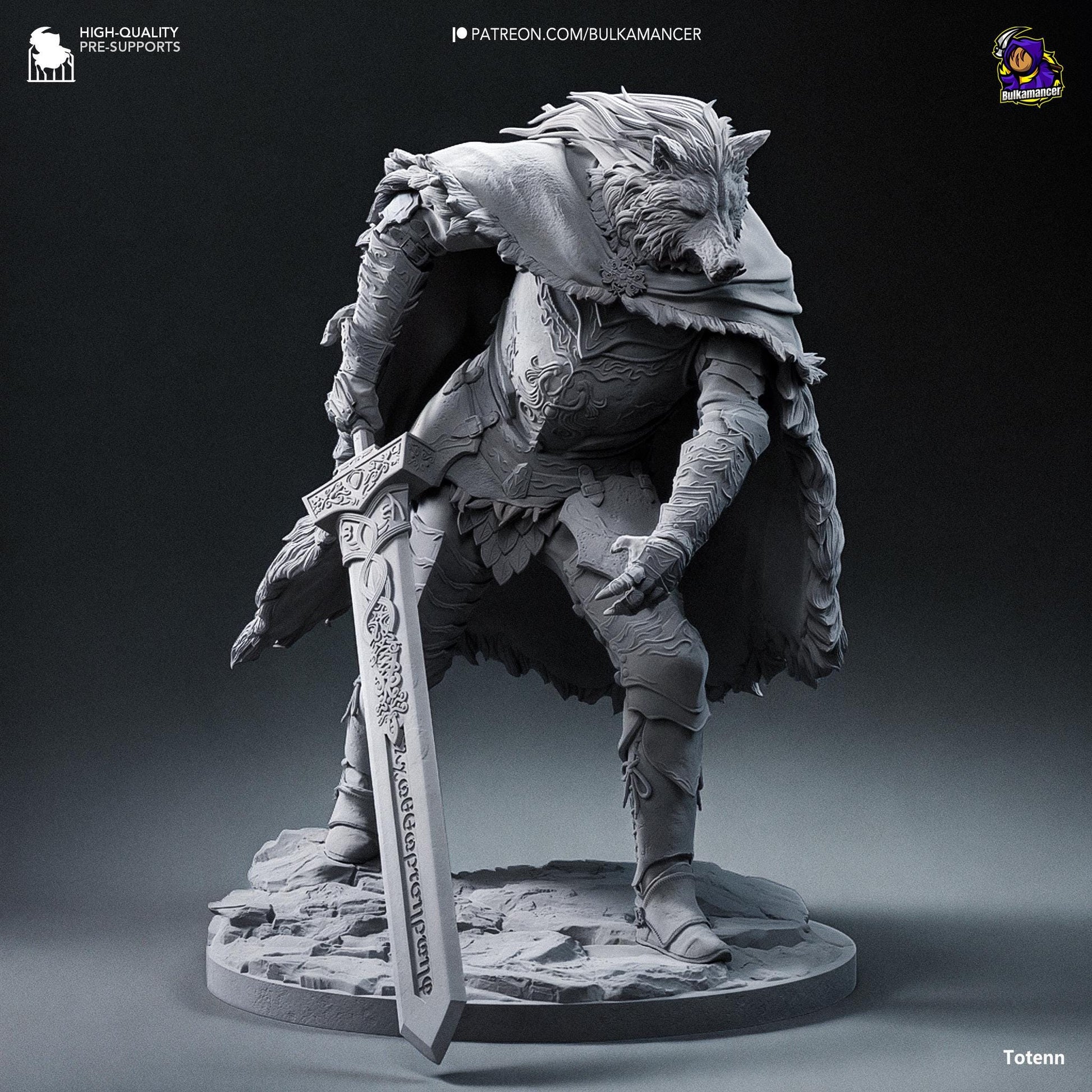 Blaidd the Half Wolf Figure - Elden Ring - Alternate view 6