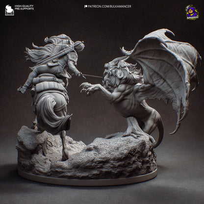 Ciri Manticore The Witcher Diorama Figure - Alternate view 7