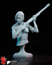 Caitlyn Bust - Arcane - resin tabletop miniature front view
