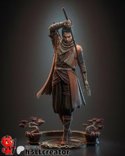 Wolf Sekiro Shadows Die Twice Figure - resin tabletop miniature front view