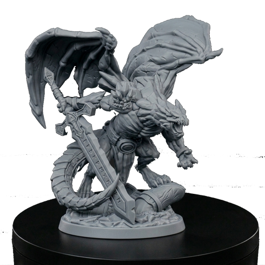 Stone Dragon miniature by Late Night Miniatures