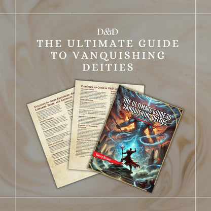 The Ultimate Guide to Vanquishing Deities