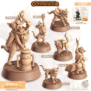 Bombay Cat Animal Companion Miniature - resin tabletop miniature front view