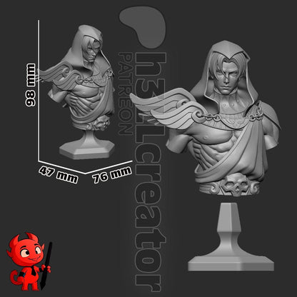 Thanatos Bust - Hades - Alternate view 4