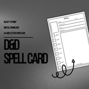 Spell Card - digital download preview