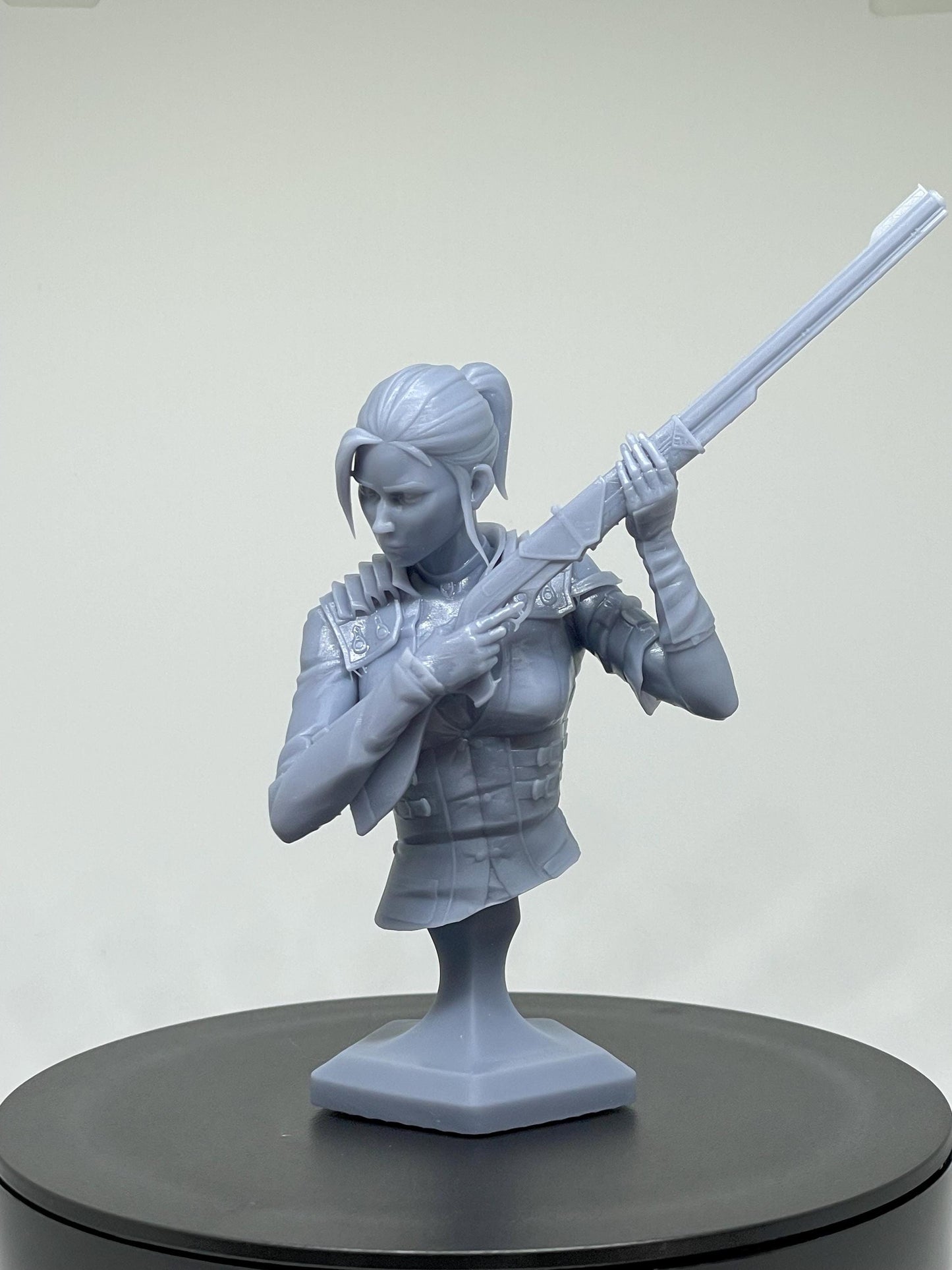 Caitlyn Bust LoL Arcane Resin Miniature Figurine | BG3 | Baldurs Gate 3 | Game Character Gift for Him Her Birthday Gift Christmas