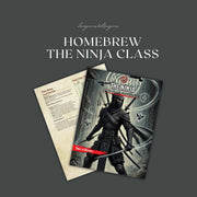Homebrew The Ninja Class Guide - digital download preview