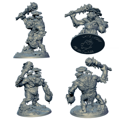 Fungal Troll miniature by Late Night Miniatures - alternate view