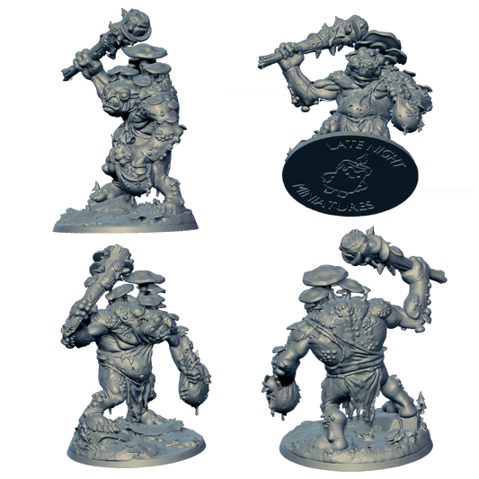 Fungal Troll miniature by Late Night Miniatures - alternate view