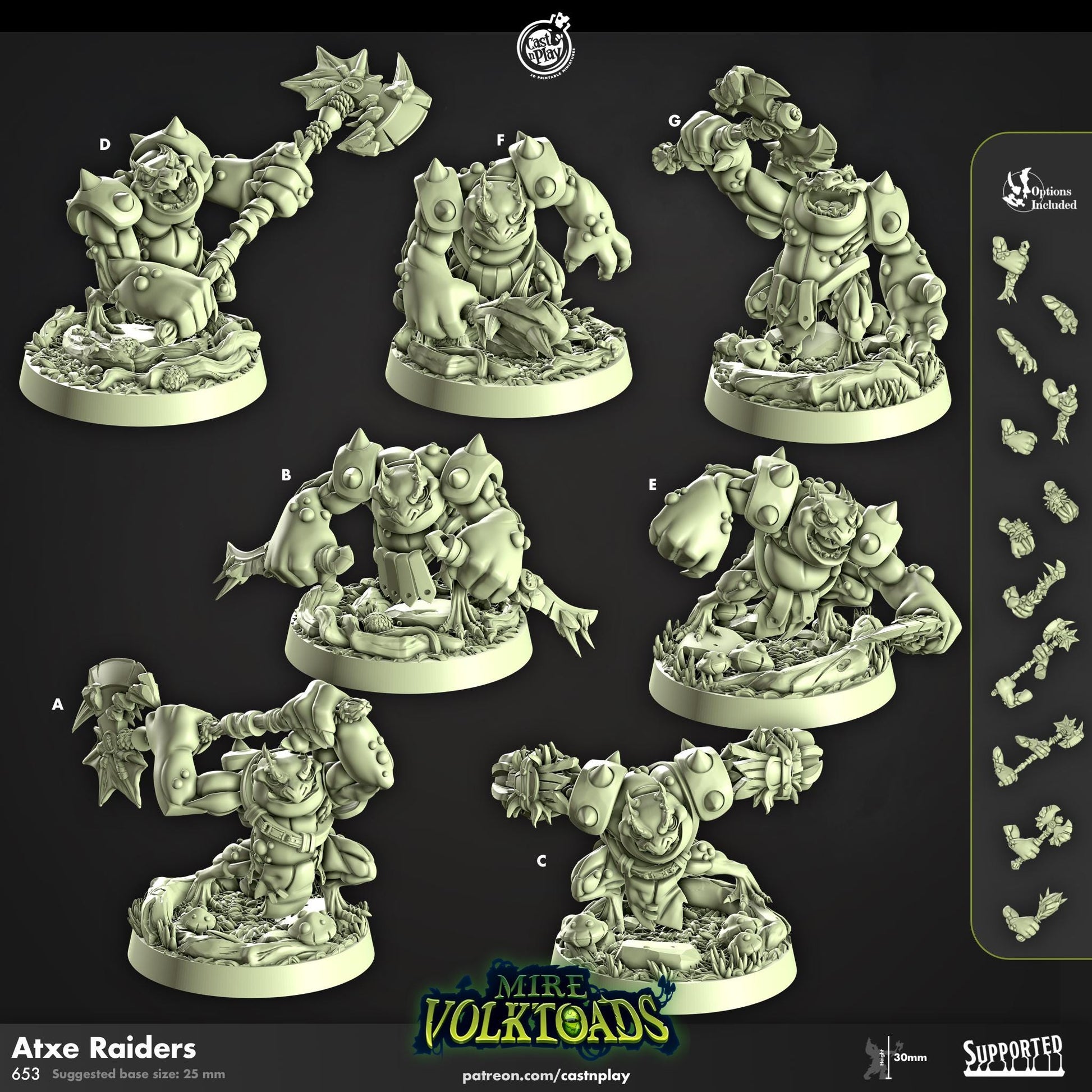 Grung Barbarian Miniature