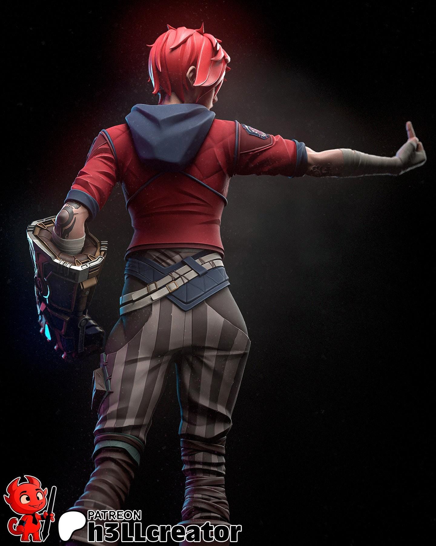 Vi Resin Miniature Figurine Game Character Arcane LoL Gift for Him Her Birthday Gift Christmas Anime