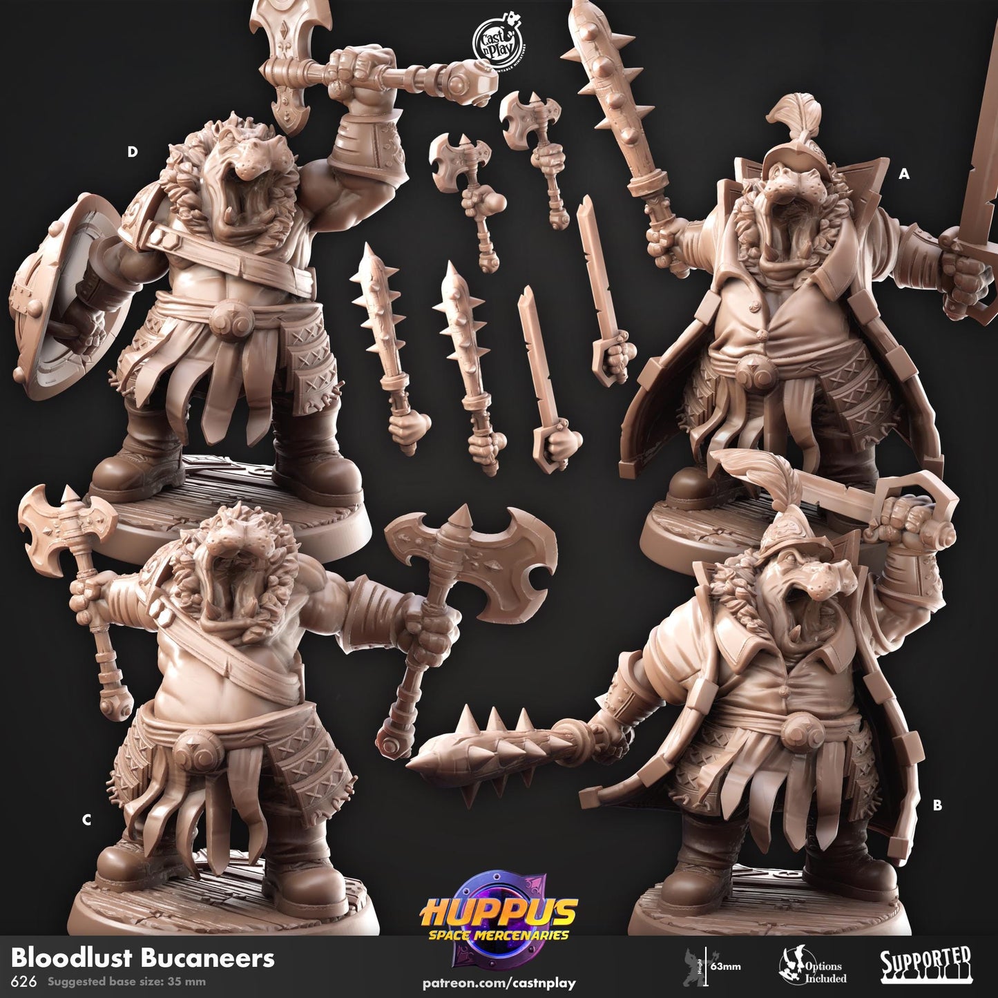 Giff Fighter Miniature