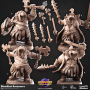 Giff Fighter Miniature - resin tabletop miniature front view