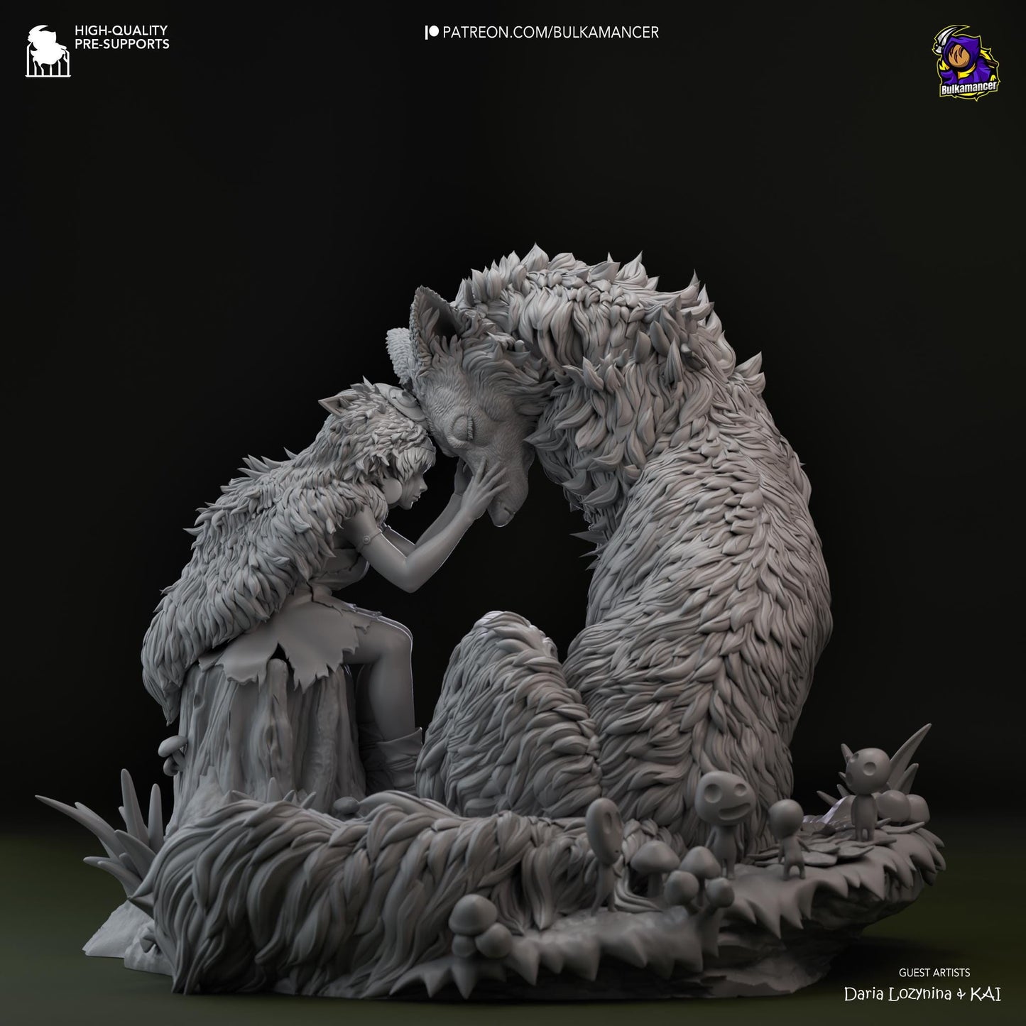 San Princess Mononoke Figure - Alternate view 5