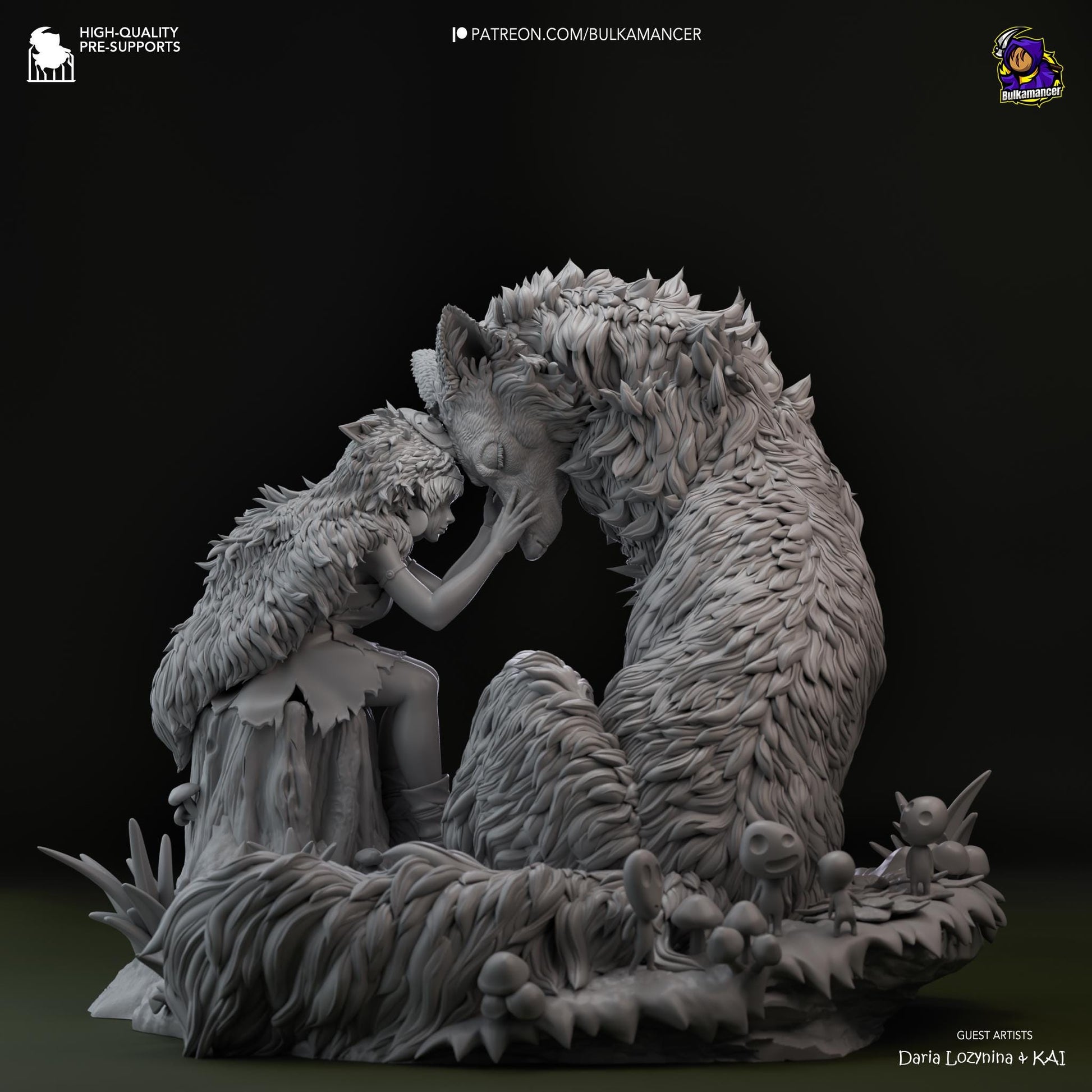 San Princess Mononoke Figure - Alternate view 5