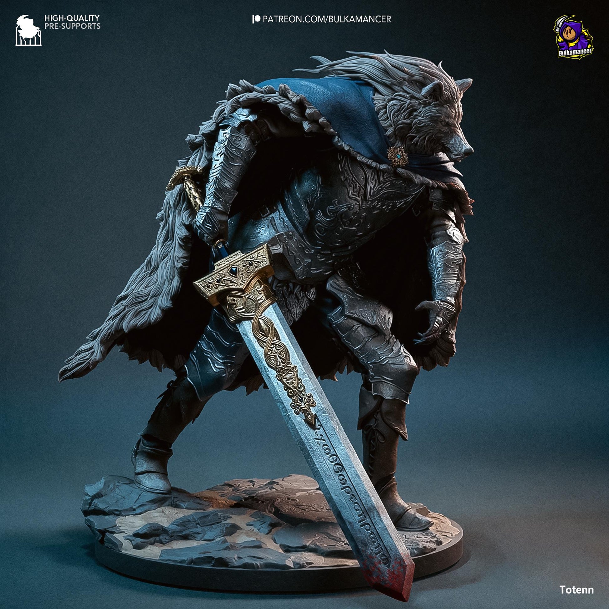 Blaidd the Half Wolf Figure - Elden Ring - Alternate view 2