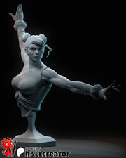 Chun Li Bust - Street Fighter - resin tabletop miniature front view