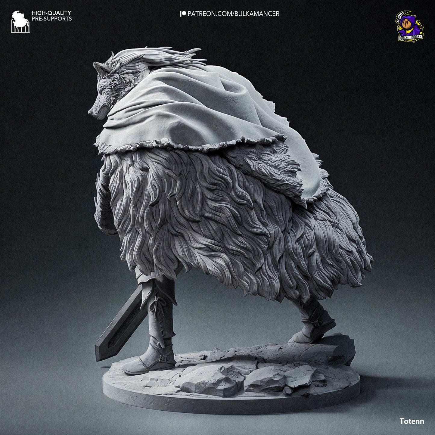 Blaidd the Half Wolf Figure - Elden Ring - Alternate view 4