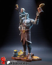 Grog and Pike The Legend of Vox Machina Figure - resin tabletop miniature front view