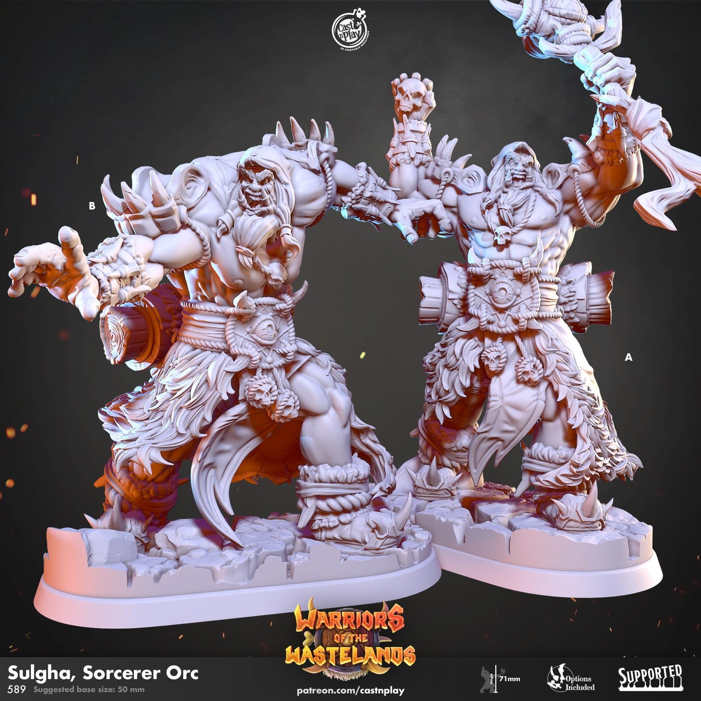 Orc Sorcerer Miniature