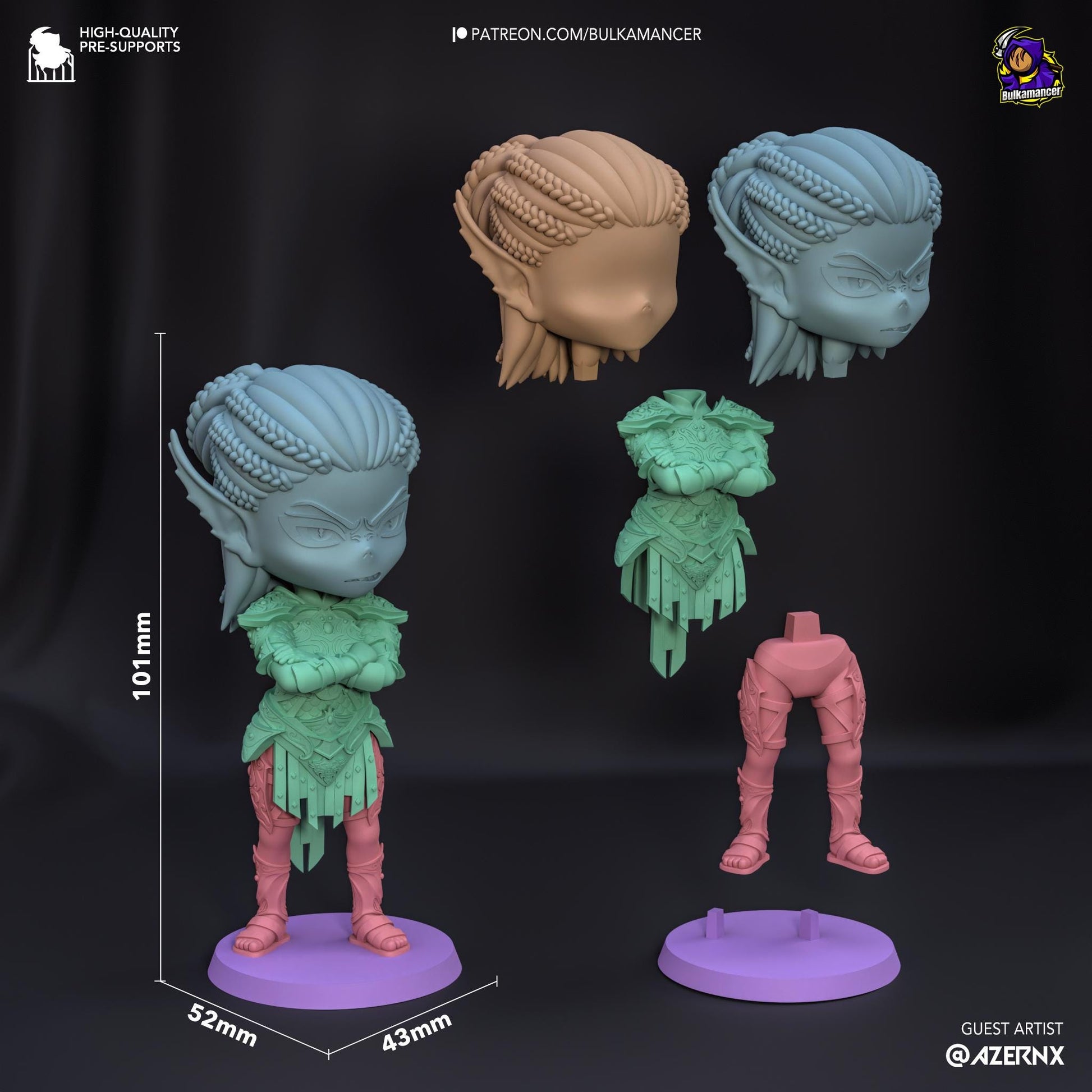 Lae'zel Chibi Figure - Baldur's Gate 3 - Alternate view 8