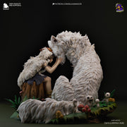 San Princess Mononoke Figure - resin tabletop miniature front view