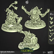 Grung Paladin Miniature - resin tabletop miniature front view