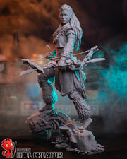 Aloy Horizon Zero Dawn Figure - resin tabletop miniature front view