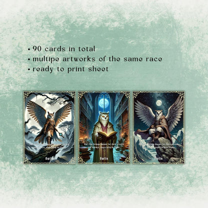Playable Races Cards - Alternate view 2