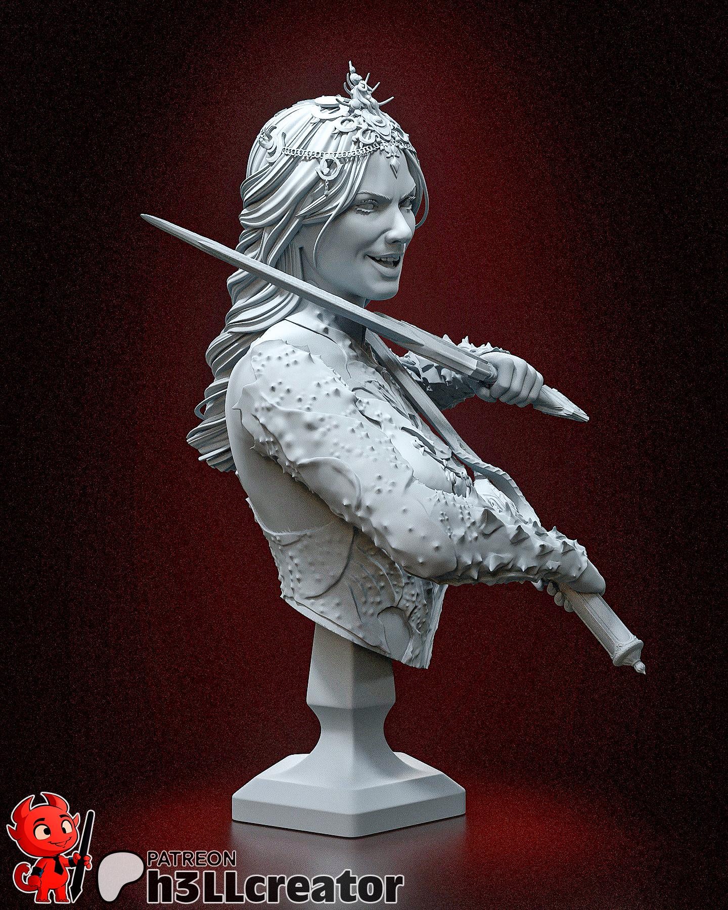 Orin Bust - Baldur's Gate 3 - Alternate view 2