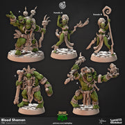 Orc Shaman Miniature - resin tabletop miniature front view