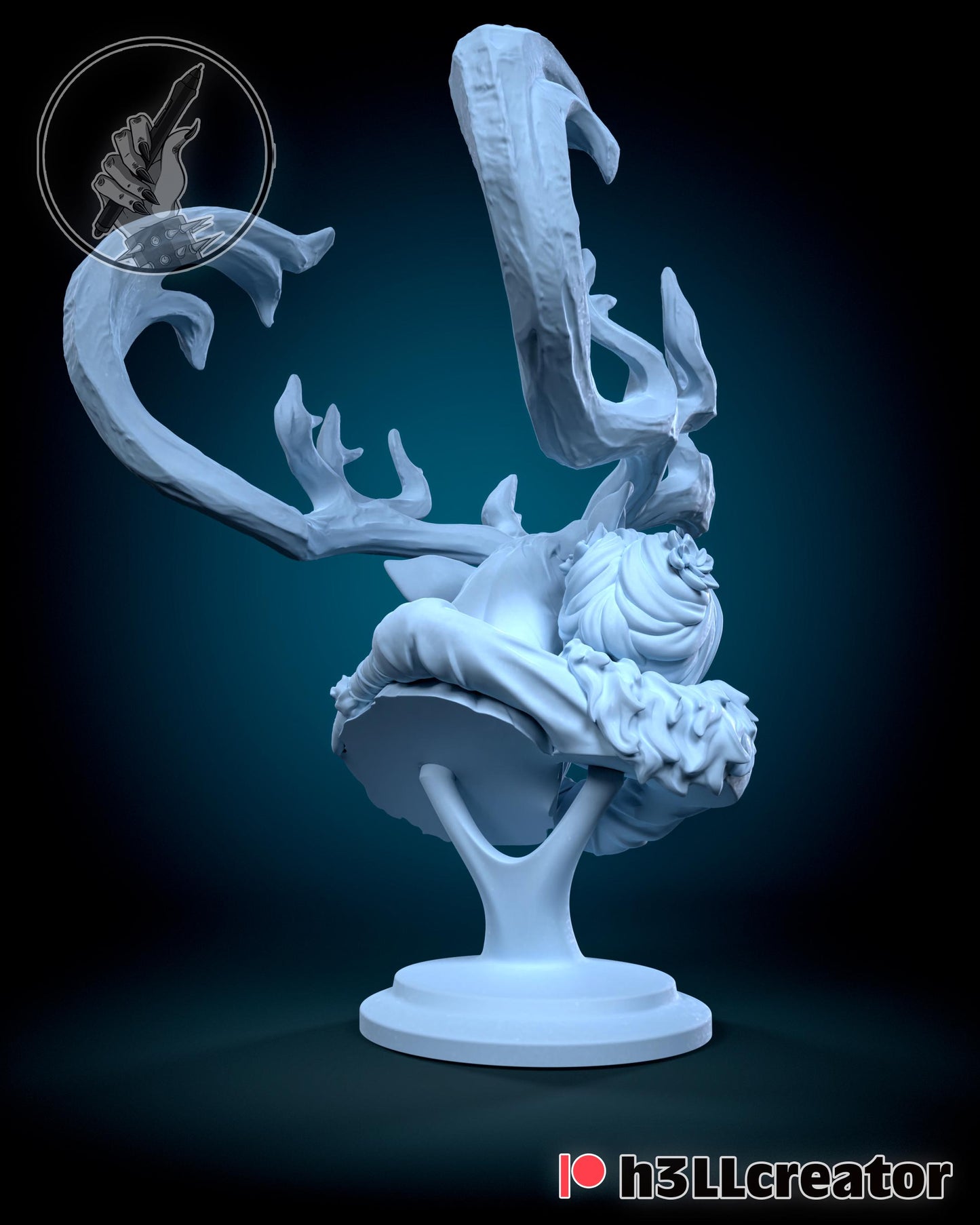 Avery and Rohan H3LLCreator Concept Bust - Alternate view 2