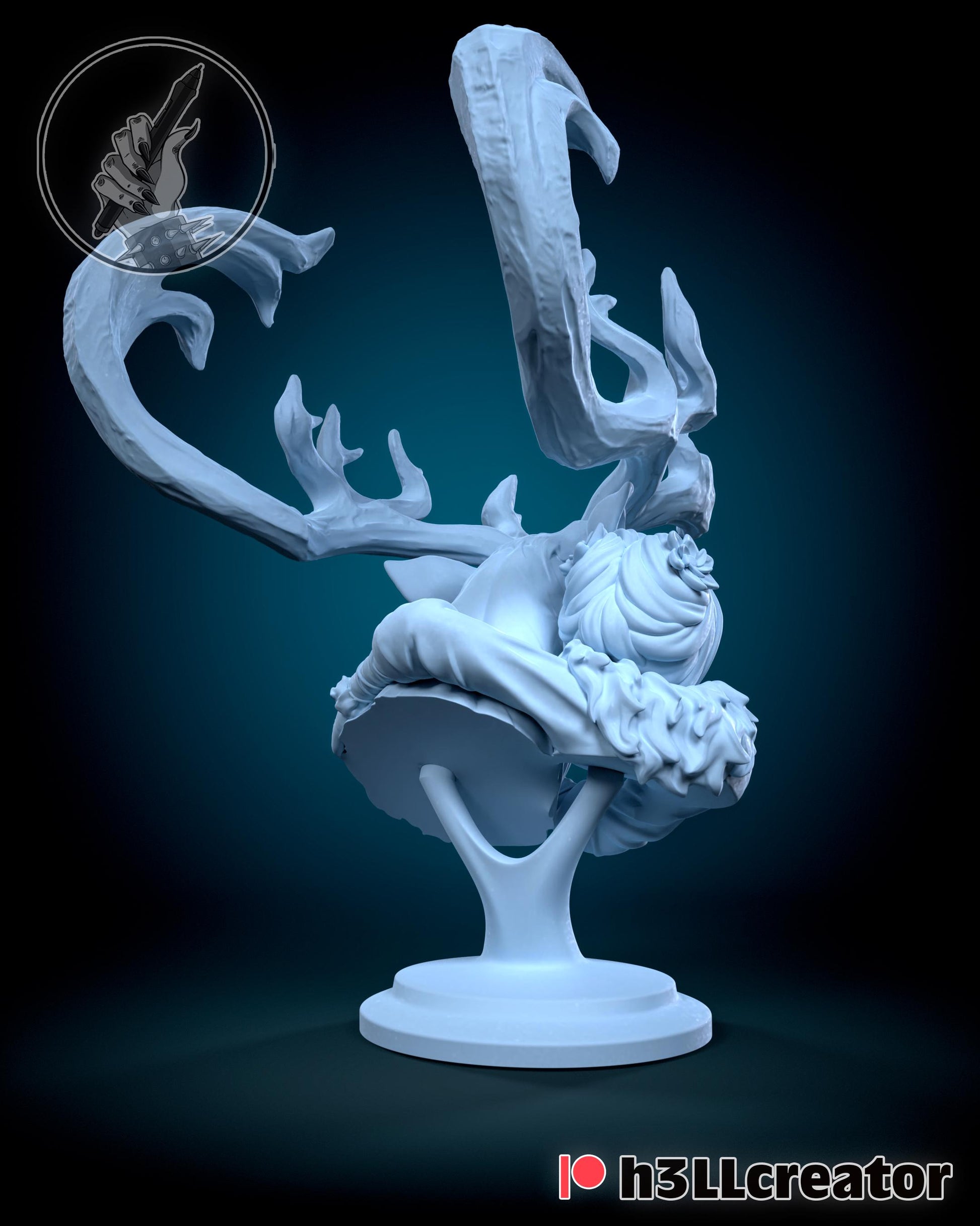 Avery and Rohan H3LLCreator Concept Bust - Alternate view 2