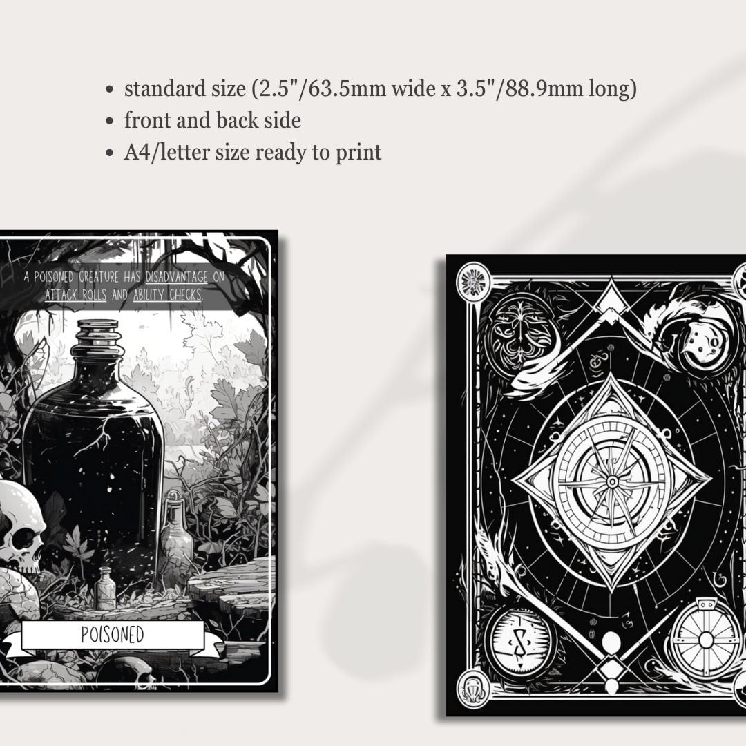 D&D 5e Condition Cards Printable Set - Alternate view 2
