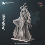 Sword Maiden Figure - Goblin Slayer - resin tabletop miniature front view