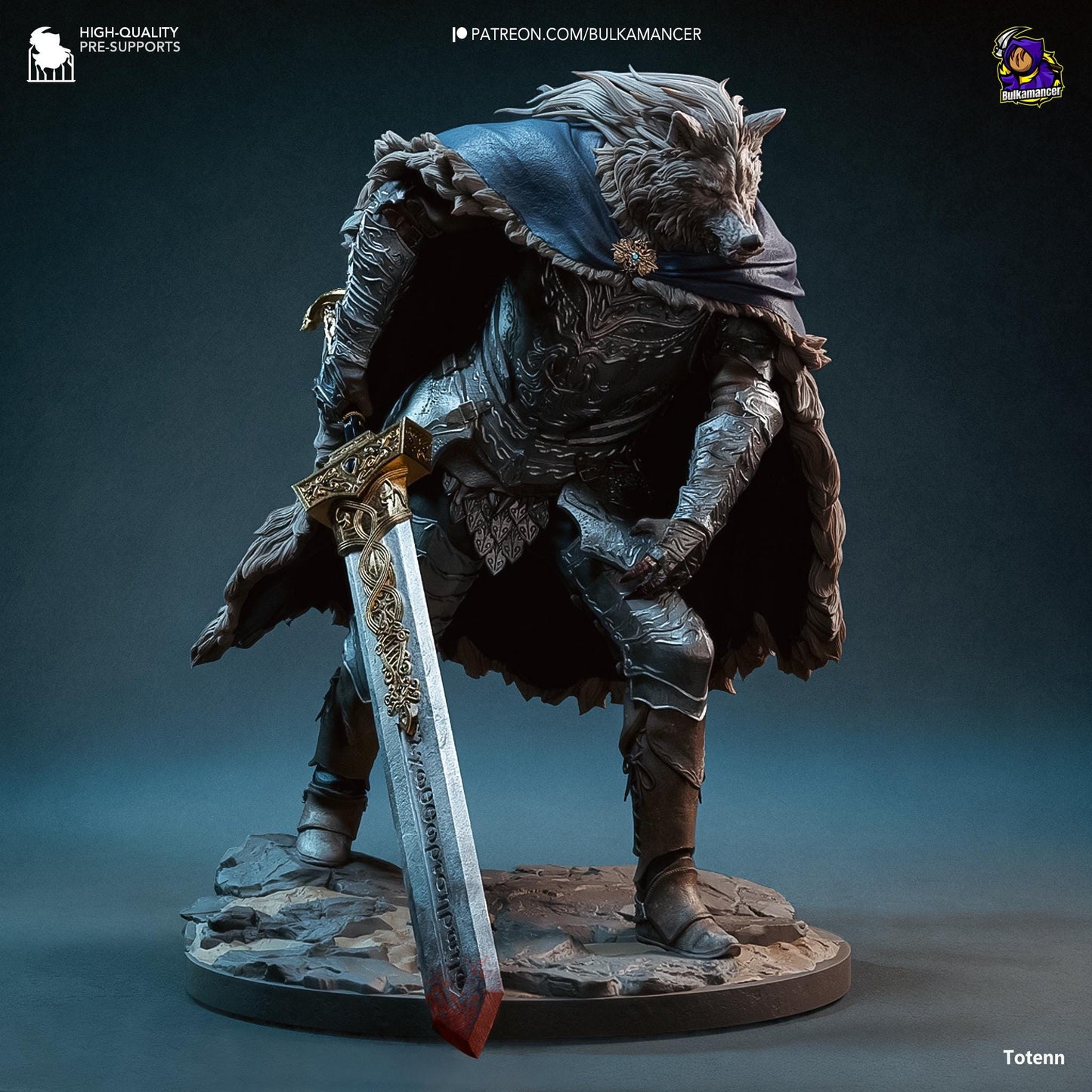 Blaidd the Half Wolf Figure - Elden Ring